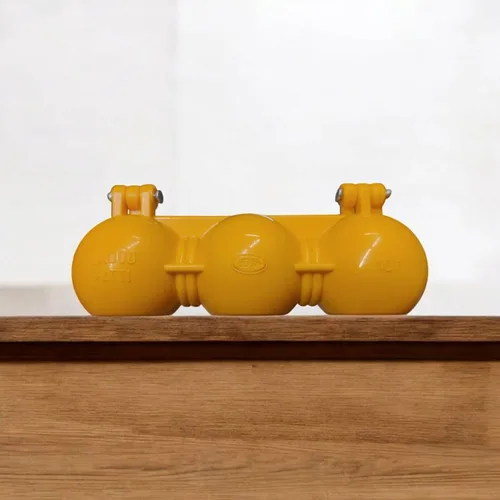 Miniatura 7 de Prasad - Cuchara de barro, molde de plástico para herramientas de cocina, cuchara de molde, color amarillo (paquete de 2)