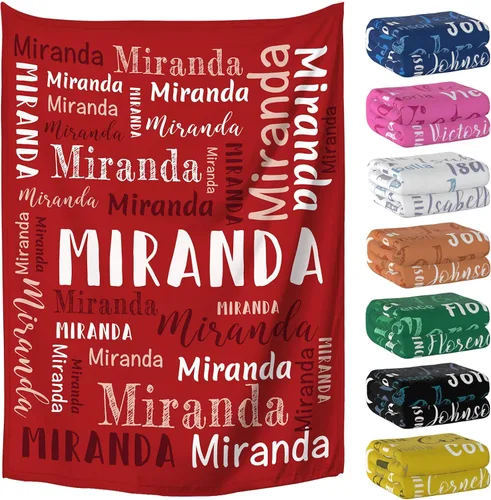 Miniatura 9 de Manta personalizada con nombre, mantas y mantas personalizadas para niños, bebés y adultos, manta con nombre personalizada para mujeres, hombres