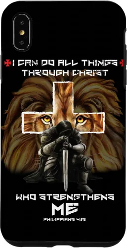 Miniatura 10 de Fundas para iPhone 11 Christian Phone Cases Men Bible Verse Philippians 4:13 Lion Case