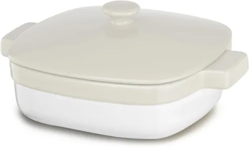 Miniatura 6 de KitchenAid Streamline Ceramic - Cazuela para hornear de 1.9 cuartos de galón, color rojo imperio