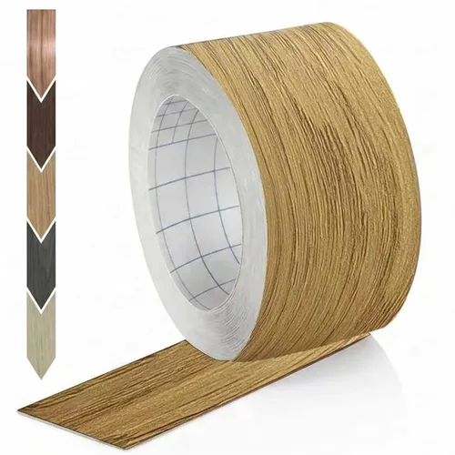 Miniatura 54 de GSCIT Club - Bandas de borde de chapa de roble, rollo de 1 pulgada x 25 pies, prepegadas, flexibles, bandas de cinta de madera real para reparación