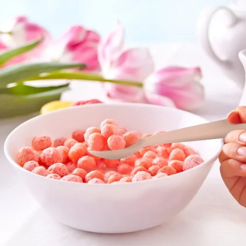 Miniatura 6 de Vicloon Cucharas de silicona para bebés – 4 piezas de primera etapa para bebés, ultra duraderas y a prueba de masticación, utensilios para bebés