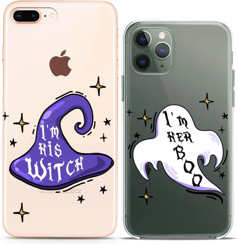 Miniatura 16 de Fundas a juego para parejas compatibles con iPhone 16 15 14 13 12 11 Pro Max Mini Xs X 6s 8 Plus 7+ Xr 10 SE 5 pares Kawaii Sweet Cute Slim Print