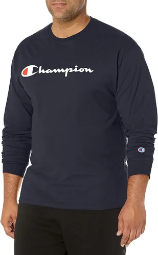 Miniatura 116 de Champion Camiseta de manga larga para hombre, camiseta clásica para hombre (regular o grande y alto)