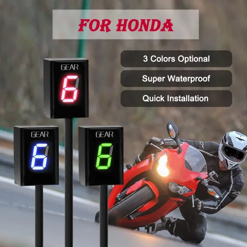 Miniatura 2 de Indicador de engranajes de motocicleta para Honda Hornet CBR600F F3 F4 F4i RR CB600F CBF500 VFR800 Fi 900RR 919RR 929RR 954RR Shadow 750 Pantalla