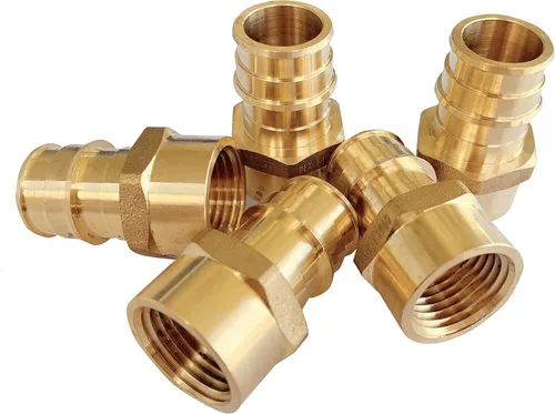 Miniatura 15 de Paquete de 2 accesorios de latón EFIELD Pex A de expansión de flujo completo de 1 pulgada x 1 pulgada, adaptador NPT hembra F1960 solo para tubería