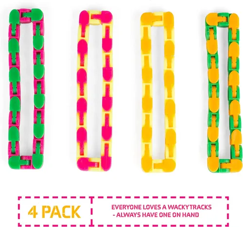 Miniatura 3 de Neliblu Wacky Tracks Snap and Click Fidget Toys para niños sensoriales – TDAH, autismo, terapia de alivio del estrés – Mantiene los dedos ocupados