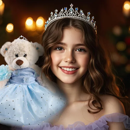 Miniatura 5 de Muñeca de quinceañera con vestido de membrillo con vestido, decoraciones de quinceañera para regalos de niñas, OSO de peluche para 15 años