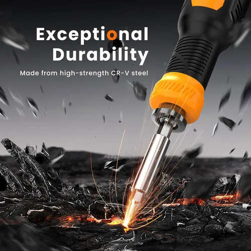 Miniatura 7 de JOREST Juego de destornilladores multibit 25 en 1, herramienta magnética multiherramienta todo en uno, destornillador con Torx, cabeza plana
