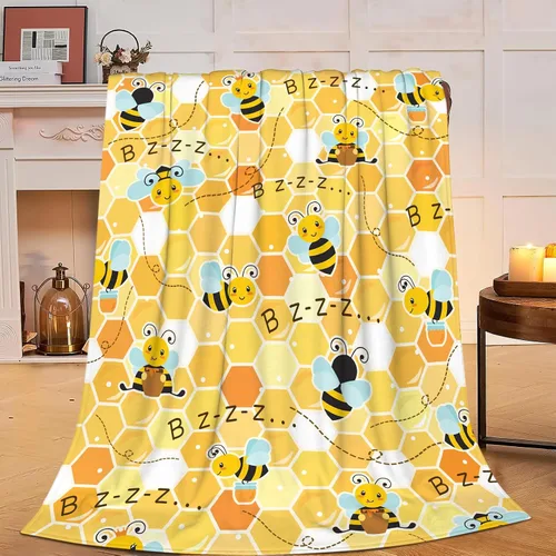 Miniatura 16 de Manta de Camping Yerretin, suave y cálida, de felpa, para acampar, regalos para amantes del camping, RV, acogedora, ligera, de franela, forro polar