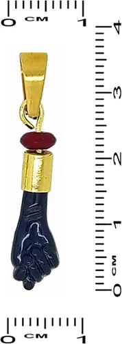 Miniatura 3 de MIA - Colgante con colgante de ojo malvado de mano negra para bebé, 14 quilates, Azabache Mal De Ojo Dije