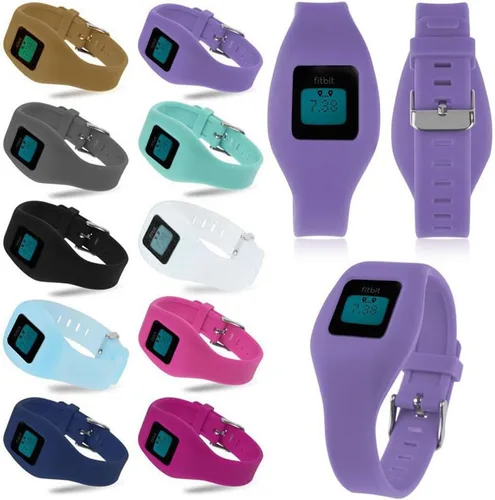 Miniatura 5 de QGHXO Pulsera de hebilla para Fitbit Zip, correa de silicona de repuesto con cierre de reloj cromado y hebilla de cierre para Fitbit Zip