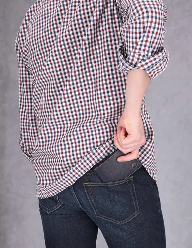 Miniatura 7 de Timberland Billetera de cuero genuino con tarjetero de seguridad RFID para hombre
