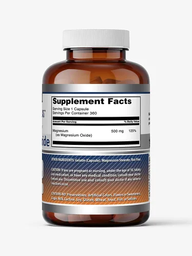 Miniatura 5 de Amazing Formulas Suplemento de óxido de magnesio de 500 mg Sin OMG Sin gluten Fabricado en Estados Unidos (360 unidades)