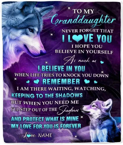 Miniatura 33 de Manta personalizada de baloncesto con texto en inglés "To My Granddaughter from Grandma Grandpa Stay Strong Be Confident Believe in Yourself", manta