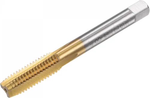 Miniatura 8 de uxcell Grifos rectos de flauta, M7 x 1 Métrica izquierda mano izquierda recubierto de titanio M35 cobalto máquina de acero de alta velocidad roscado
