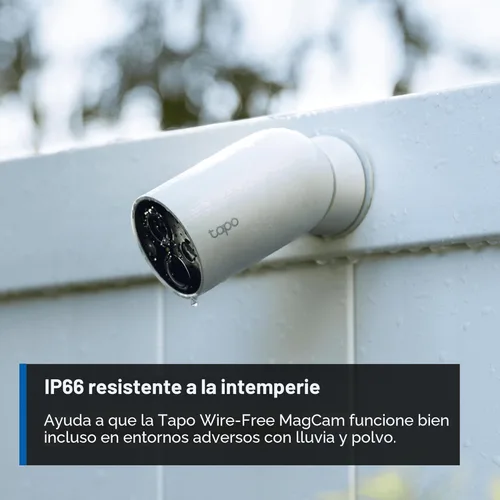 Miniatura 9 de Tapo by TP-Link MagCam sin cables, cámara de seguridad inteligente alimentada por batería 2K para interiores y exteriores, montaje magnético, visión