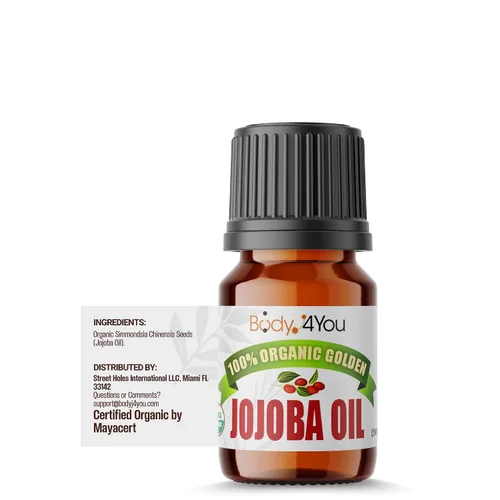 Miniatura 9 de BodyJ4You Aceite de jojoba orgánico para piercings - USDA 100% puro prensado en frío aceite para estiramiento de orejas - Cuidado de la nariz