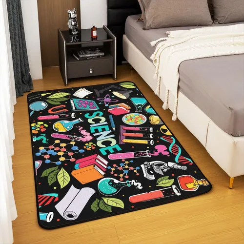 Miniatura 4 de Alfombra de yoga de 4 x 5 con mandala bohemia para sala de estar, dormitorio, espiritual zen, súper acogedora, alfombra decorativa para mujeres