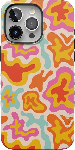 Miniatura 123 de Funda Casely para iPhone 15 Pro Max Todas las sonrisas Adhesivo de cara sonriente Compatible con MagSafe Diseño protector audaz