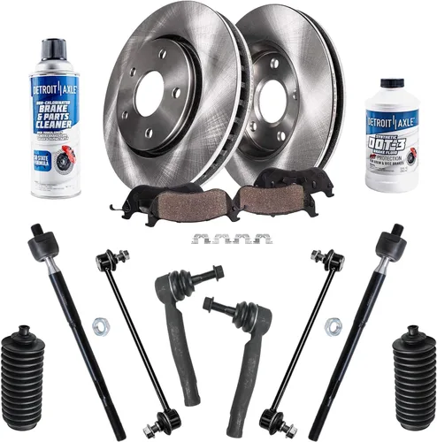 Miniatura 48 de Detroit Axle - 4 rotores de freno para Ford 2012 2013 2014 F-150 Lobo, repuesto de rotores de freno de disco: rotor delantero de 13.78 pulgadas