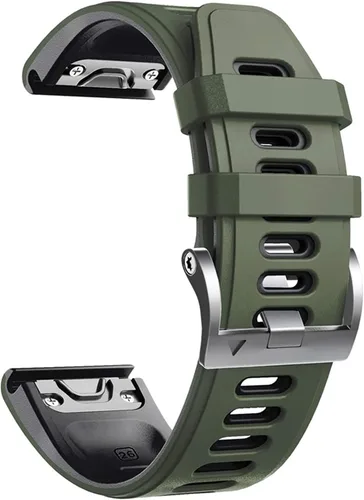Miniatura 11 de COOVS Correa de silicona de liberación rápida de 1.024 in y 0.866 in para Garmin Fenix 7 7X 6X Pro 5X 3 3HR Easyfit para reloj Garmin Fenix 6 6 Pro