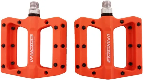 Miniatura 8 de UPANBIKE Pedales de bicicleta 3 pedales de rodamiento sellados 9/16 "husillo de fibra de nailon (poliamida) plataforma plana para MTB Mountain Bike