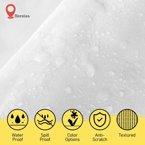 Miniatura 4 de Paquete de 3 manteles de plástico desechables de 54 x 108 pulgadas, manteles de color blanco hueso, manteles de fiesta nupcial para fiestas