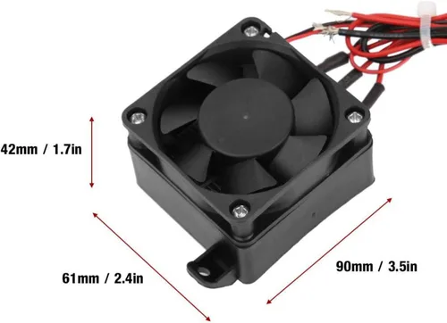 Miniatura 8 de Calentador de aire de coche de 110 V Calentadores de temperatura constante para ventiladores Calentador Humidificador Aire acondicionado (350 W)