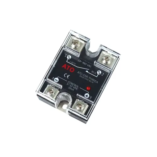 Miniatura 10 de Relé de estado sólido ATO SSR-100DA Relé semiconductor monofásico de CC a CA, entrada 3-32V CC, salida 24-480V CA (100A)