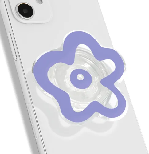 Miniatura 10 de OnTheGrip Lindo Diseño Transparente en Forma de Flor de Margarita Soporte de Teléfono Móvil Plegable Multifuncional para Smartphone, Tablet