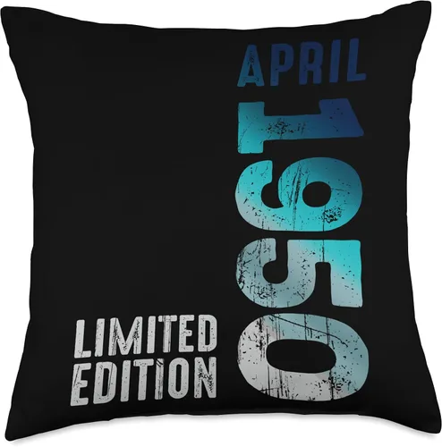 Miniatura 4 de April 1950 Year 1950 Retro 1950 Vintage Limited Edition Throw Pillow