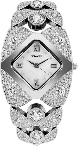 Miniatura 7 de Gosasa Elegante reloj de pulsera de diamantes para mujer, joyería de moda, reloj de pulsera para mujer, resistente al agua, analógico, de cuarzo