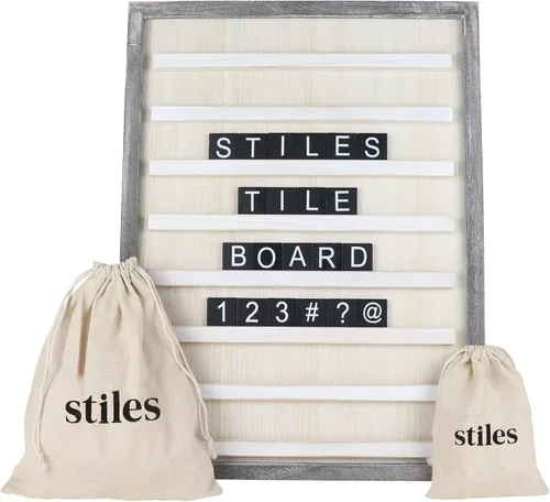 Miniatura 7 de Stiles 92 fichas de letras premium para tablero de fichas, solo letras, no incluye tablero de letras, alfabeto de crucigrama de madera Nogal