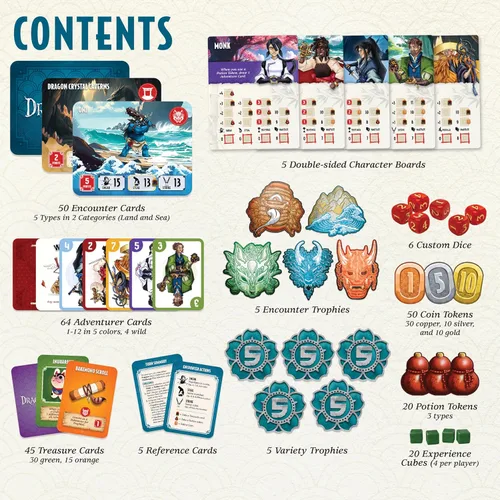 Miniatura 4 de DragonIsles – Juego de mesa de aventura familiar de fantasía para 2-5 jugadores, a partir de 10 años – ¡Un viaje de tierras lejanas y fortunas!