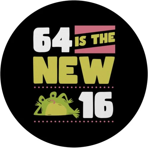 Miniatura 3 de 64 Is The New 16 64th bisiesto año broma de fiesta de cumpleaños PopSockets MagSafe PopGrip para iPhone