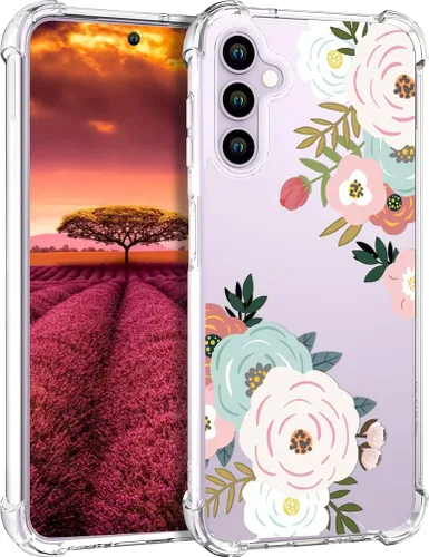Miniatura 10 de Compatible con Samsung Galaxy S23 - Funda transparente para mujeres y niñas, diseño transparente (formas geométricas de arte abstracto)