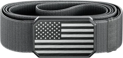 Miniatura 25 de Groove Life - Cinturón de nailon elástico para hombre con hebilla magnética de aluminio