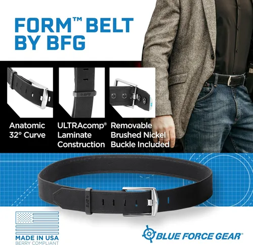Miniatura 2 de Blue Force Gear FORM Belt – Cinturón CCW y EDC resistente, hebilla extraíble de 1.5
