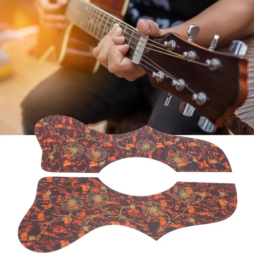 Miniatura 2 de 2 protectores de guitarra para mano izquierda y derecha, placa de protección de guitarra de plástico duro con cuatro colores para elegir, panel