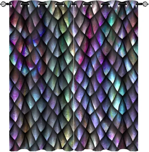 Miniatura 84 de Cortinas de Constelación, Arte Moderno Abstracto Patrón de Símbolos de Constelación Galaxia Negra Blanca, Tratamientos para Ventanas con Aislamiento