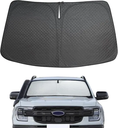 Miniatura 49 de Parasol para parabrisas para BMW X3 2018-2024, 5 capas de burbujas, plegable, grueso, accesorios de protección para visera frontal, bloquea el calor
