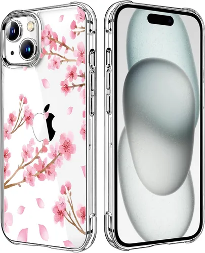 Miniatura 138 de Funda transparente de girasol compatible con iPhone SE 2022 SE 2020 7 8, funda trasera floral para niñas y mujeres, funda protectora transparente