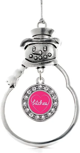 Miniatura 20 de Inspired Silver - Roller Queen - Adorno de Navidad plateado - Adorno circular para árbol de Navidad con circonita cúbica - Decoración colgante
