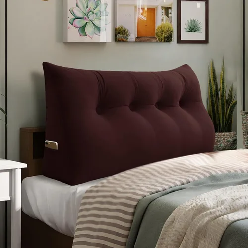 Miniatura 64 de Almohada de Cuña Engrosada de 10 libras para Cabecero Posicionador Corporal Almohada de Cuña para Cama Soporte de Respaldo Almohada Triangular