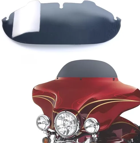 Miniatura 23 de Parabrisas negro de 4.5" para motocicleta, compatible con Harley Davidson Touring Street Glide Electra Glide FLHT FLHTCU Ultra Classic Glide FLHX