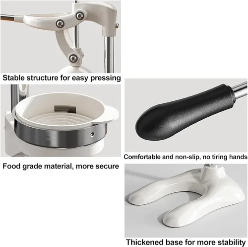 Miniatura 5 de Exprimidor de cítricos de hierro fundido, máquina exprimidora de prensa manual, exprimidor manual de frutas, base de ventosa antideslizante de B