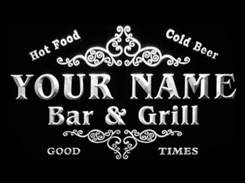 Miniatura 9 de ADVPRO u-tm-b Nombre Personalizado Familia Bar & Grill Cerveza Home Bar LED Neon Sign Azul