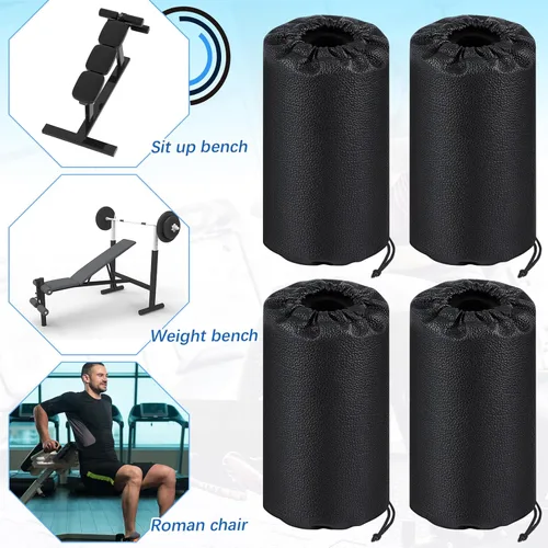Miniatura 5 de Hollowfly 4 almohadillas de espuma para pies de repuesto para banco de pesas, mesa de inversión y equipos de ejercicio de gimnasio