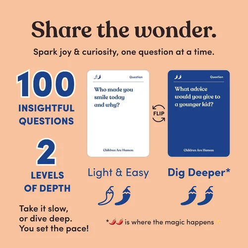 Miniatura 5 de Niños son humanos 140 tarjetas de conversación para ayudar a crear vínculos con los niños Juego de cartas para niños de escuela primaria